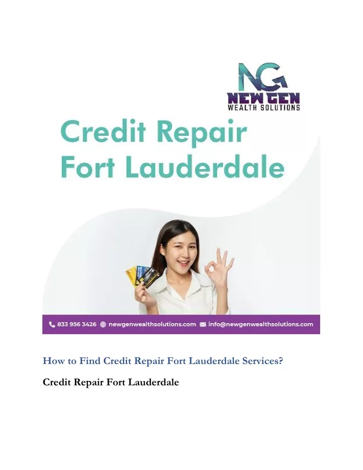 how to find credit repair fort lauderdale services