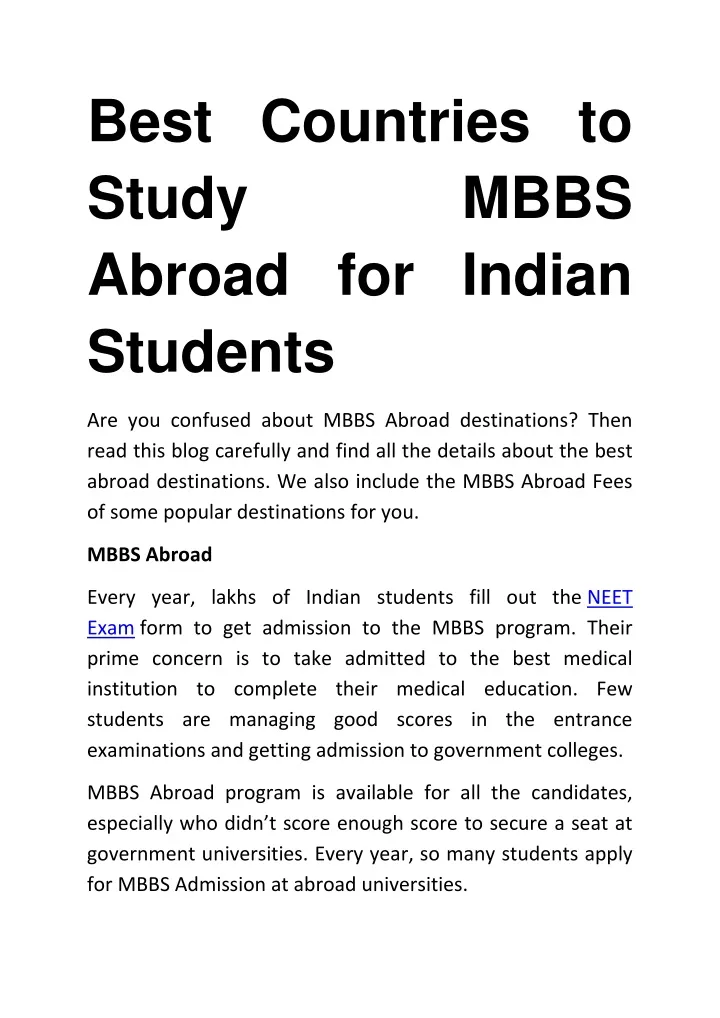 best countries to study abroad for indian students