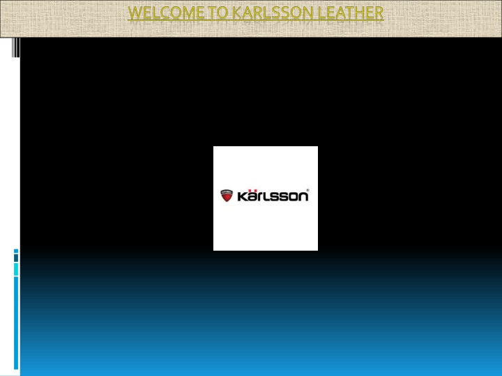 welcome to karlsson leather