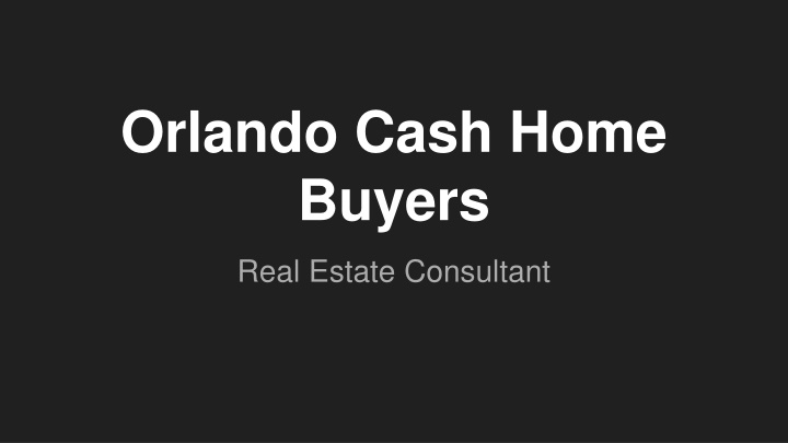 orlando cash home buyers