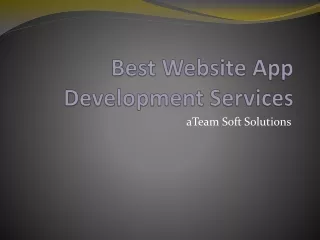 Best Web Application Development Company