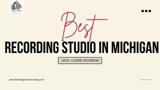 Best Recording Studio in Michigan