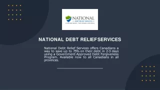 Government Debt Relief Programs