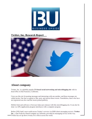twitter inc research report