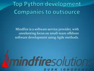 mindfire is a software service provider with