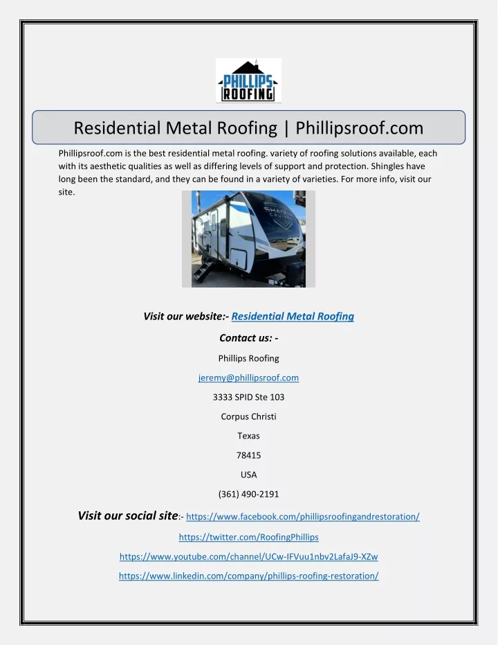 residential metal roofing phillipsroof com