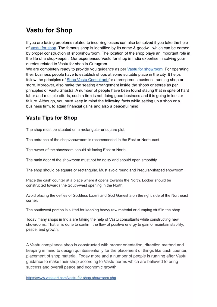 PPT - Vastu for shop PowerPoint Presentation, free download - ID:11345763