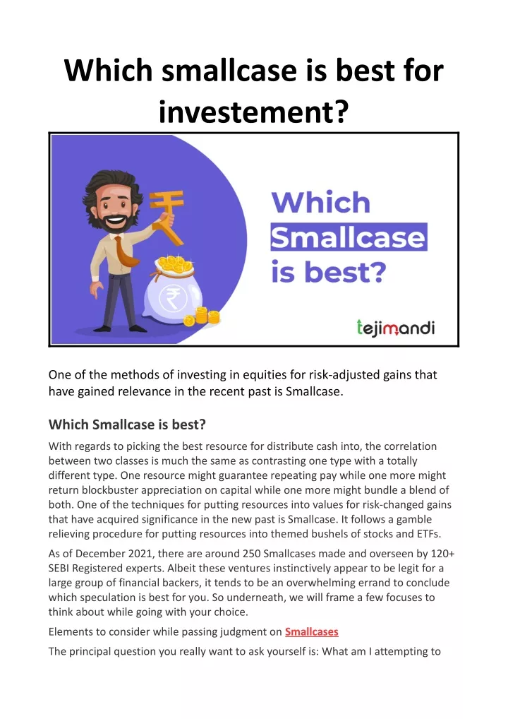 which smallcase is best for investement