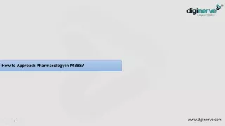 how to approach pharmacology in mbbs