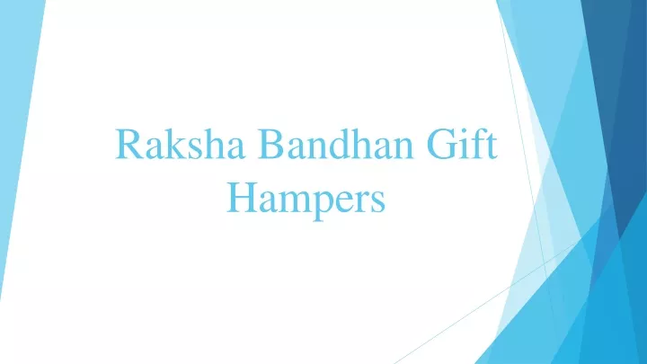 raksha bandhan gift hampers