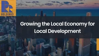 Growing the Local Economy for Local Development