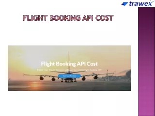 flight Booking API Cost