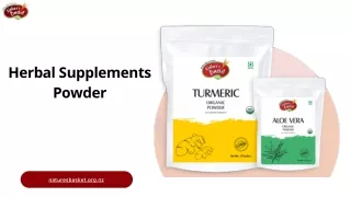 Herbal Supplements Powder | Nature’s Basket