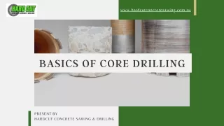 Basics of Core Drilling Presentation