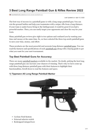 paintballrush.com-3 Best Long Range Paintball Gun amp Rifles Review 2022
