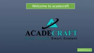 welcome to acadecraft