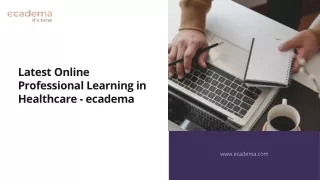 latest online professional learning in healthcare