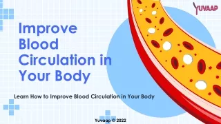 improve blood circulation in your body