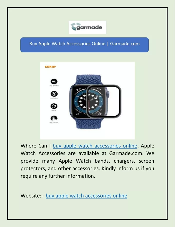 buy apple watch accessories online garmade com