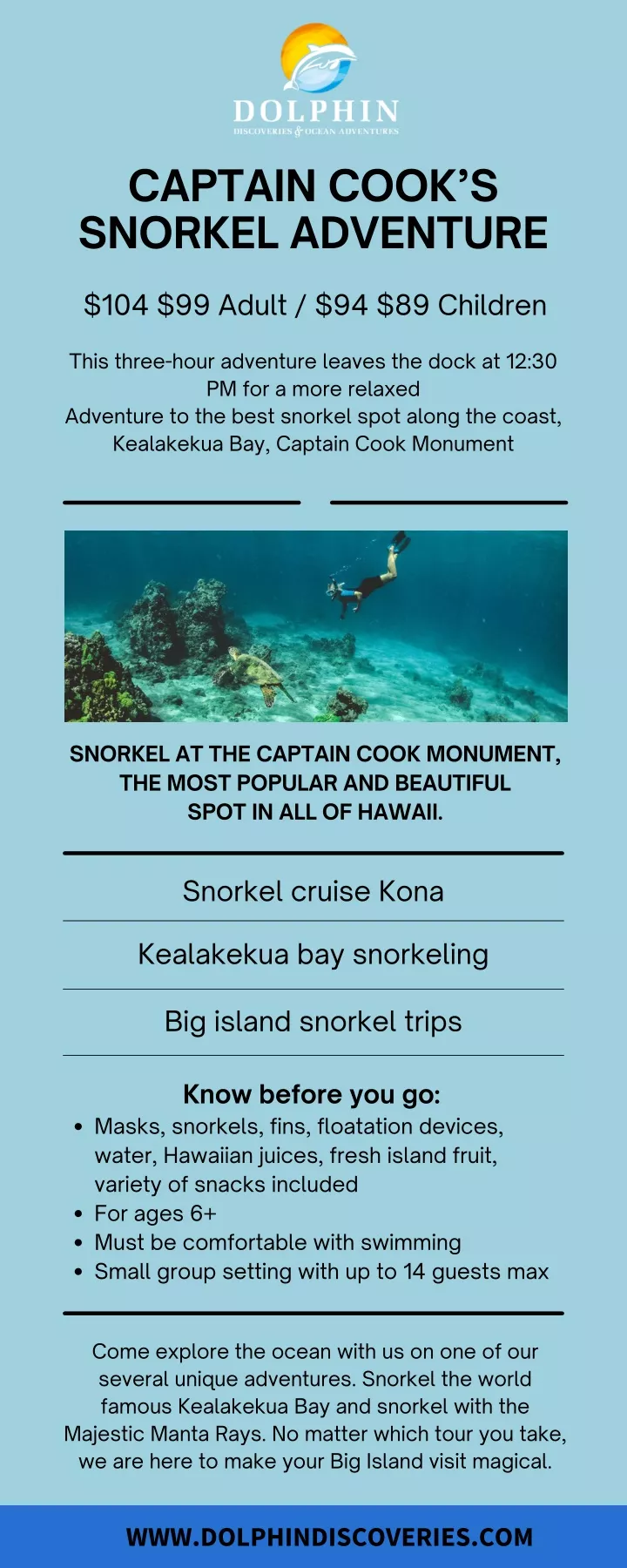 captain cook s snorkel adventure