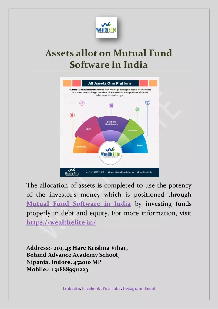 assets allot on mutual fund software in india