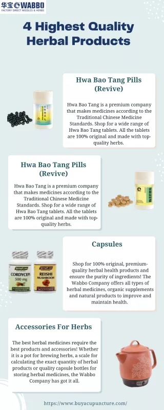 4 Highest Quality Herbal Products