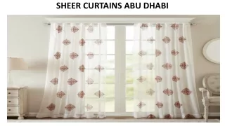 sheer curtains abu dhabi