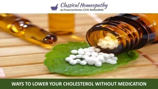 ways to lower your cholesterol without medication