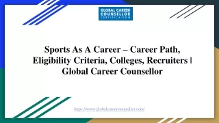 Sports As A Career - Career Path, Eligibility Criteria, Colleges, Recruiters
