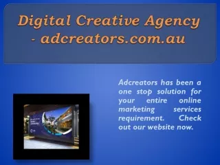 digital creative agency adcreators com au
