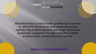 microthermics is a world leader proffering