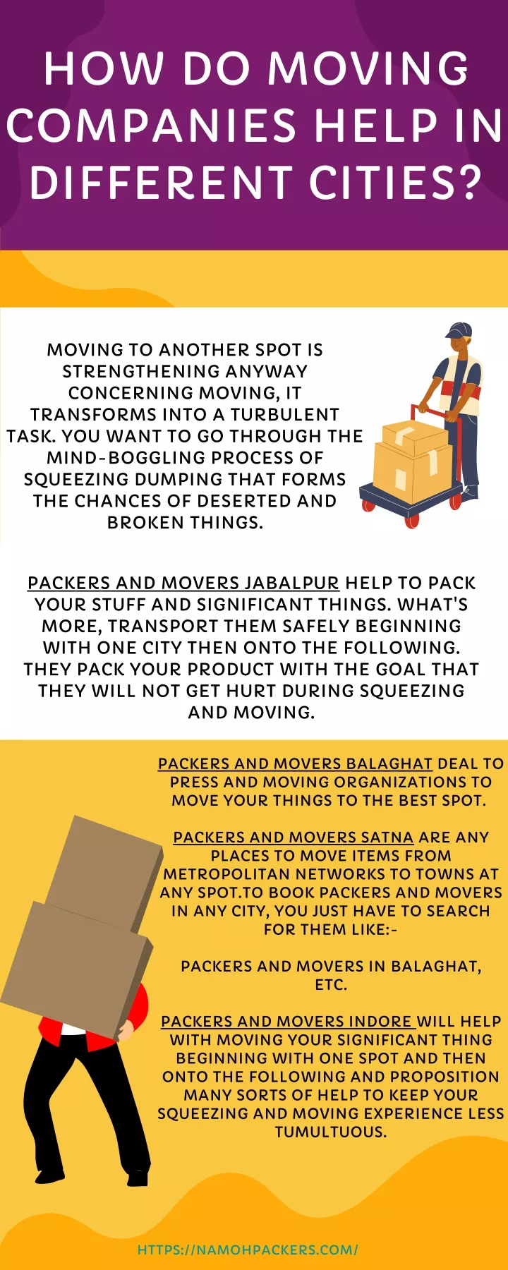 how do moving companies help in different cities