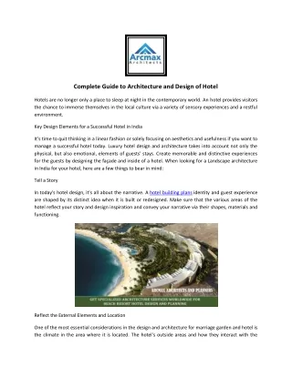 Resort Design | Resort layout Plan | Resort Design and Planning | Resort Design
