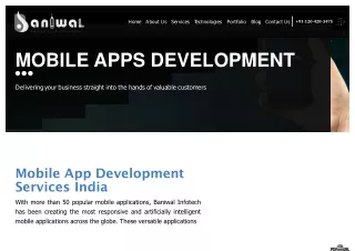 Custom Mobile Application Development Services India
