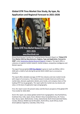 global otr tires market size study by type