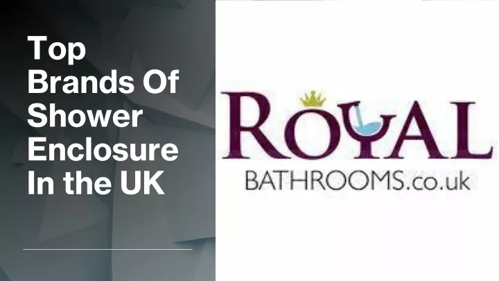 top brands of shower enclosure in the uk