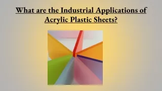 What are the Industrial Applications of Acrylic Plastic Sheets_