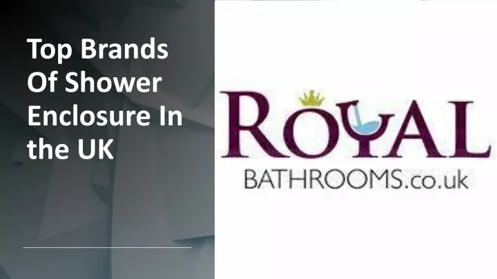 top brands of shower enclosure in the uk