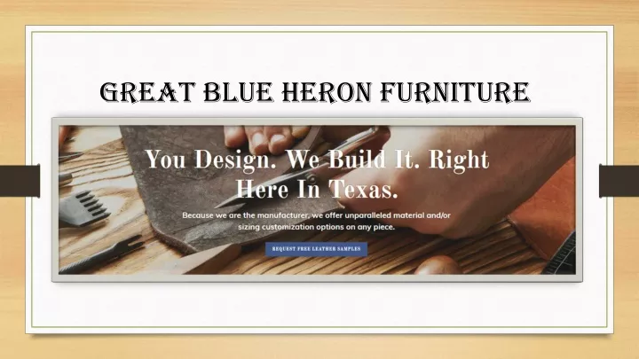 great blue heron furniture