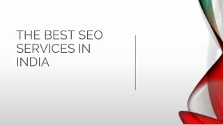 The Best SEO Services in India