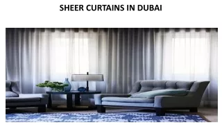 sheer curtains in dubai