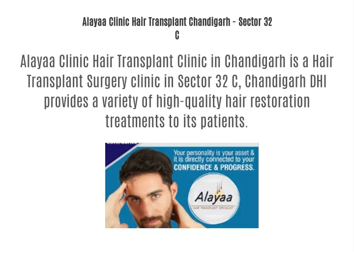 alayaa clinic hair transplant chandigarh sector