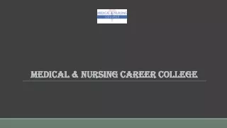medical nursing career college medical nursing