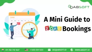 A Mini Guide to Zoho Bookings
