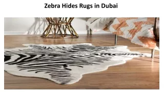 zebra hides rugs in dubai
