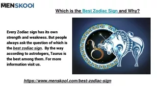 which is the best zodiac sign and why
