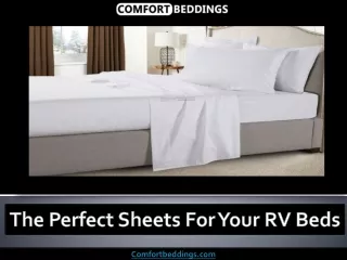 The Perfect Sheets For Your RV Beds