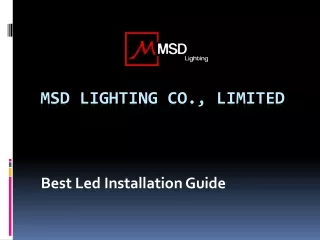 Best Led Installation Guide Meishida-led.com