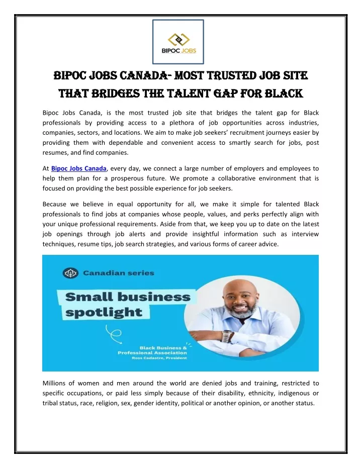 bipoc jobs canada bipoc jobs canada most trusted