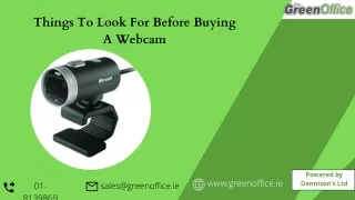 Things To Look For Before Buying A Webcam